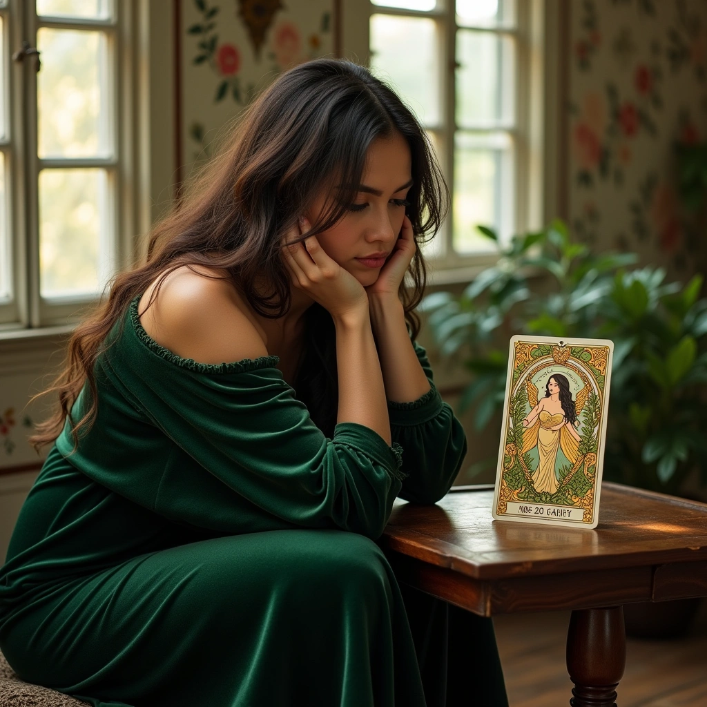 the empress reversed and nine of pentacles