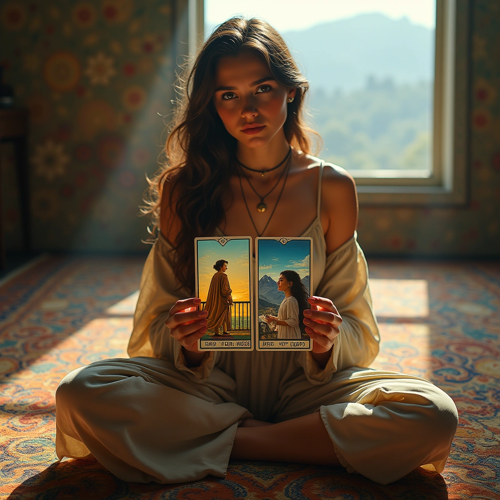 two of wands and page of cups