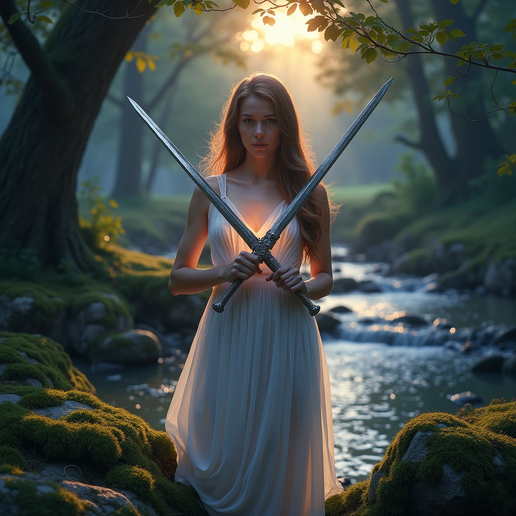 two of swords and eight of wands
