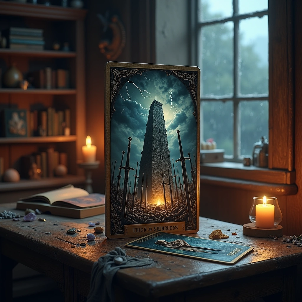 the tower reversed and ten of swords