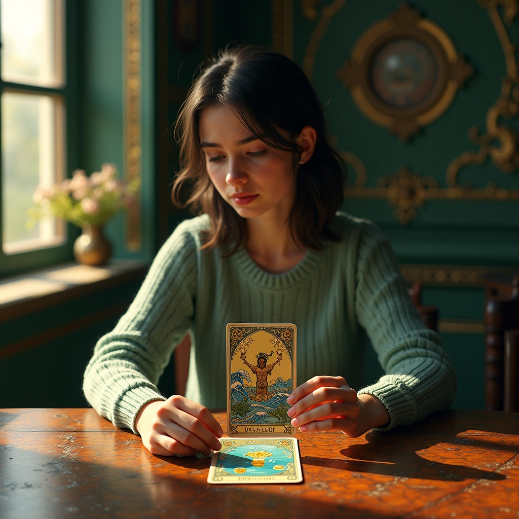 two of pentacles and seven of cups