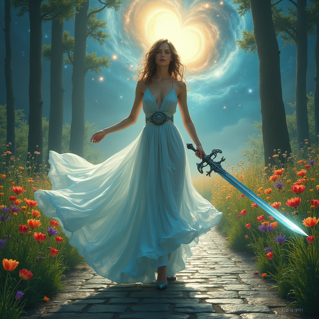 ace of swords and the world