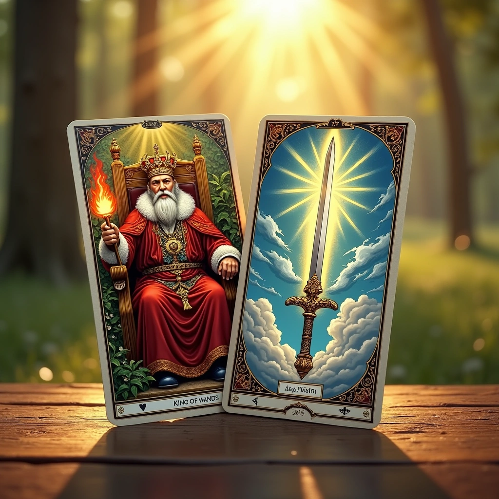 king of wands and ace of swords